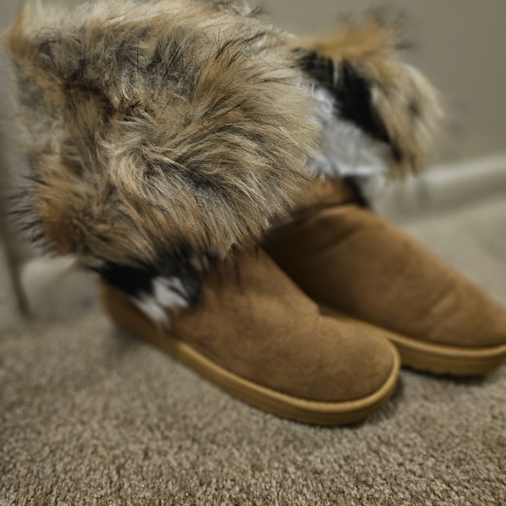 Cozy Faux Fur Lined Tan Boots